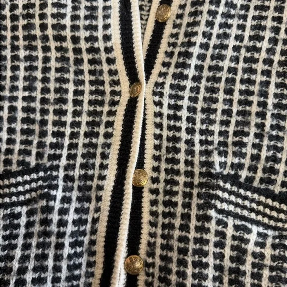 J. Crew • 100% Merino Wool Gold Button Cardigan Sweater - Picture 9 of 11